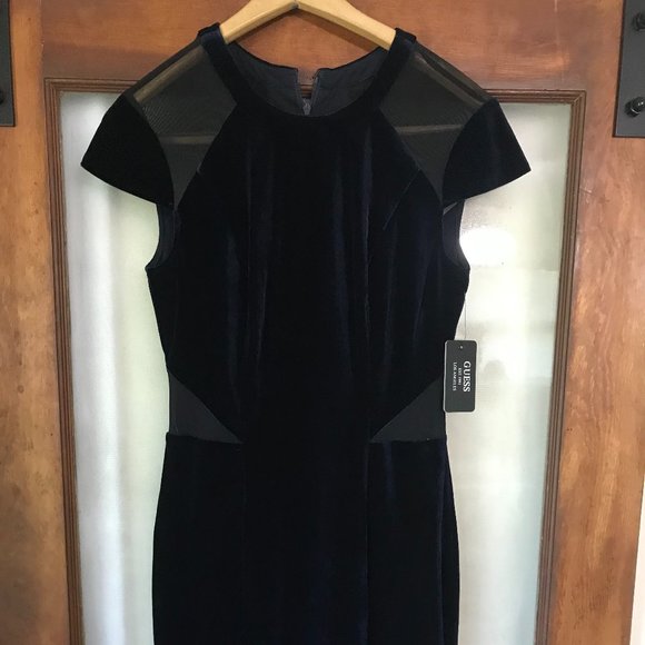 NWT Guess Velvet Dress - Picture 2 of 5